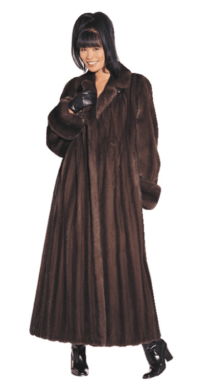 67. Natural Mahogany Mink Coat (length 57 inches)