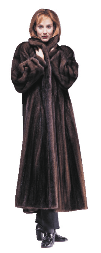 75. Mahogany Female Mink Petite Coat